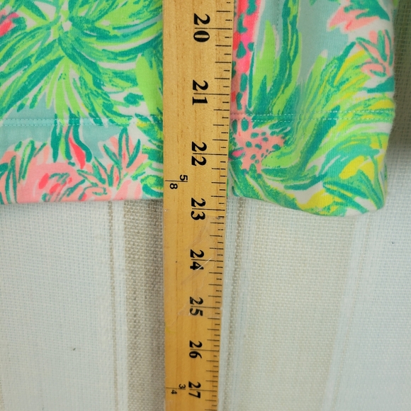 Lilly Pulitzer Skipper Popover On Parade Green Pink Size Extra Small - Picture 6 of 10